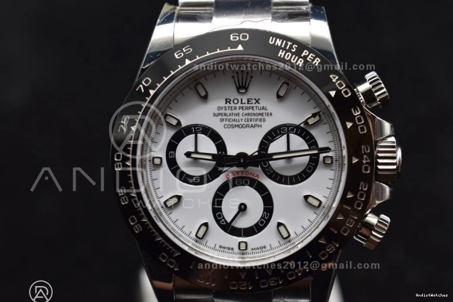 Daytona 904L and 732 BTF White SS Lightweight 1:1 SA Case Best Bracelet Dial 116500 Edition 0709